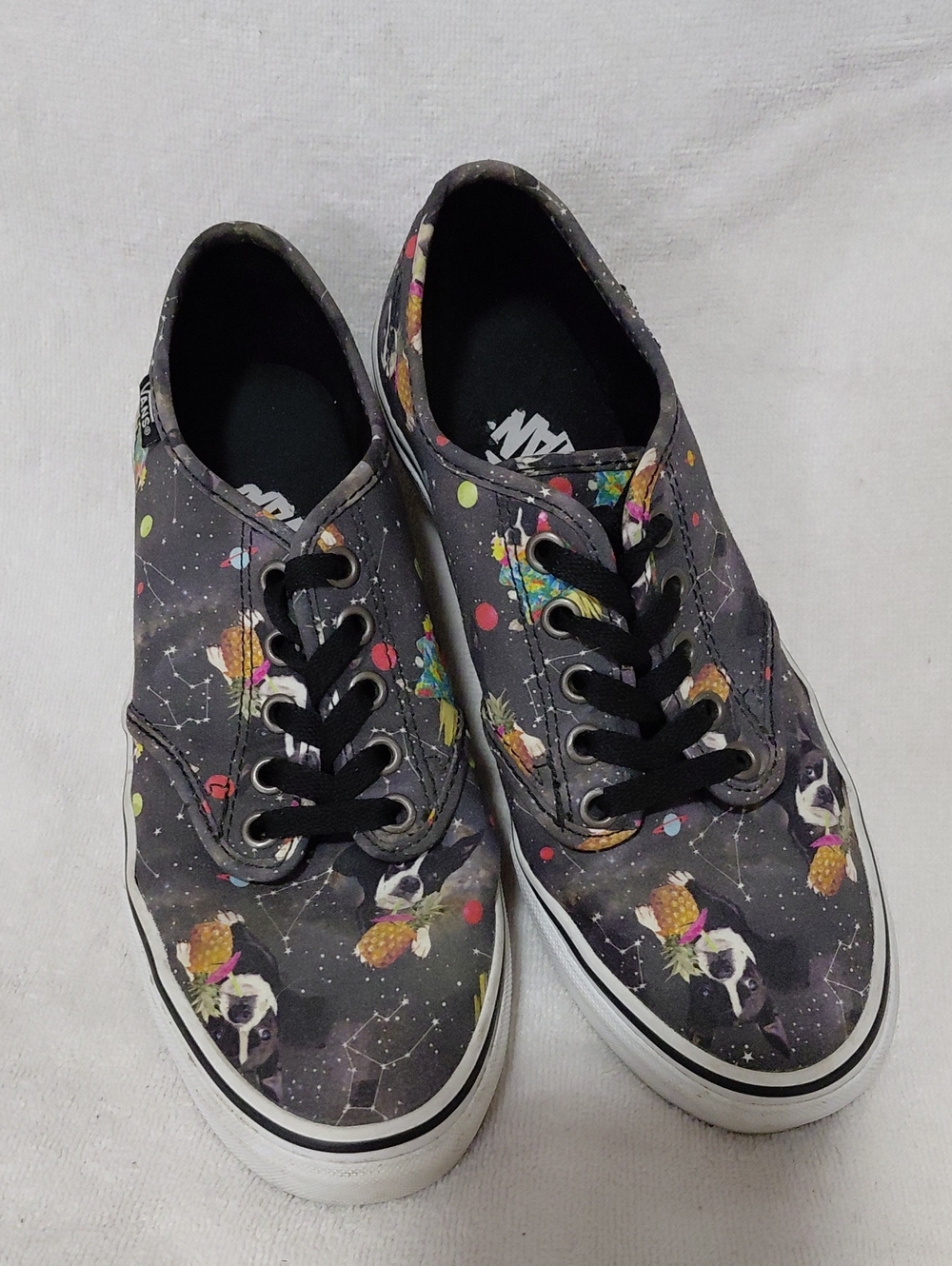 Vans Kids Black Galaxy Pineapple & Skull Canvas Sneakers